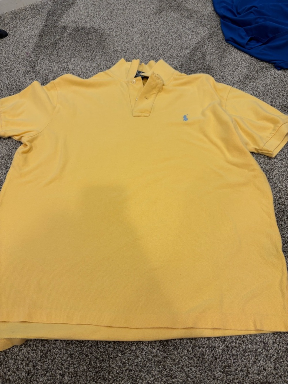 Ralph Lauren Men's Yellow Polo with Embroidered Pony